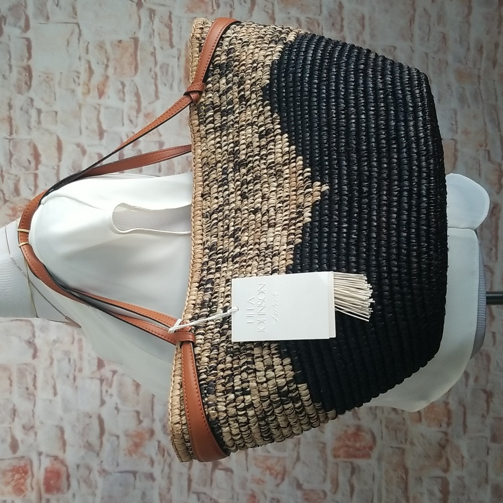 New Ulla Johnson Raffia Mallorca Carryall - Picture 2 of 12